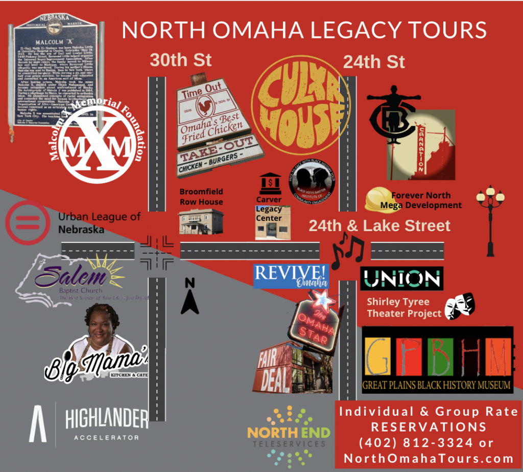 Final Map, North Omaha Legacy Tour, Aug 2022